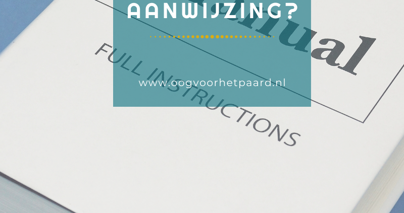 gebruiksaanwijzing, handleiding paard