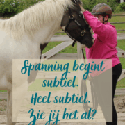 Spanning paard herkennen